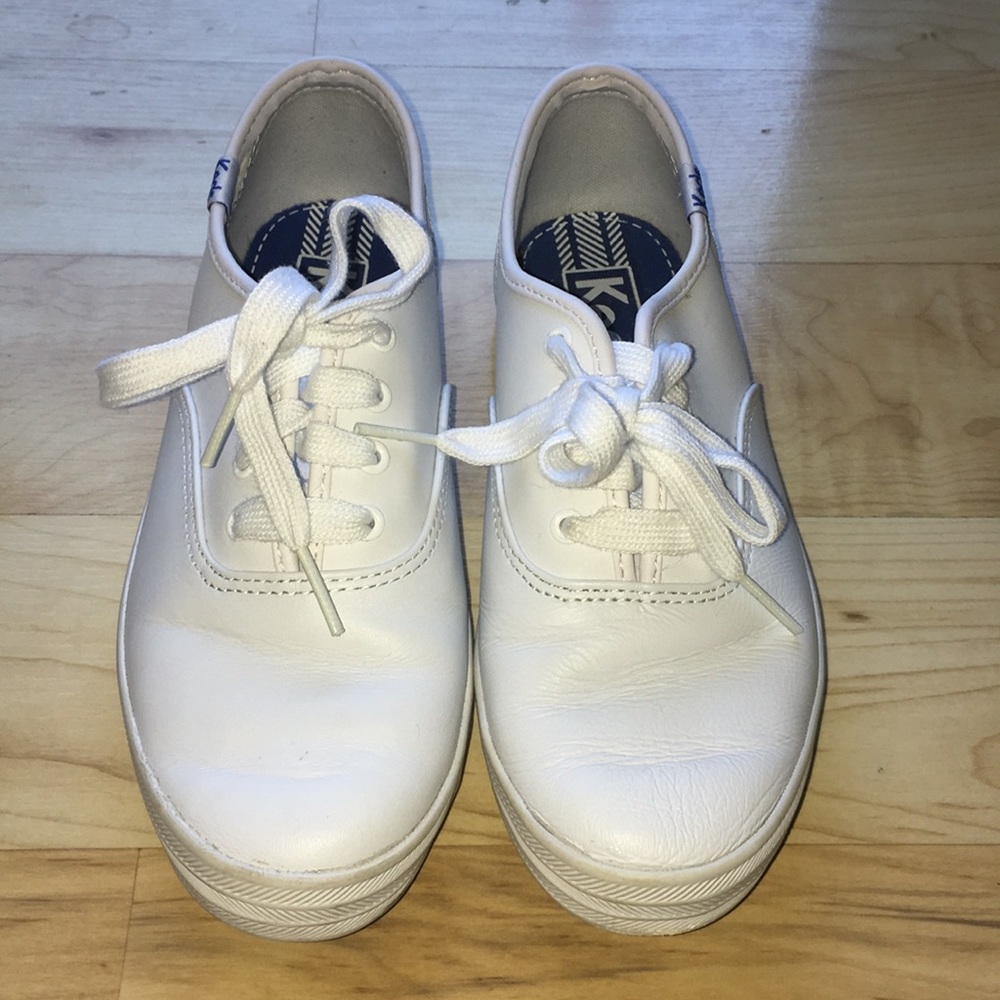 Girls all white Keds
